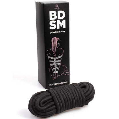 SECRETPLAY - BLACK BONDAGE ROPE BDSM COLLECTION - Kink&Play