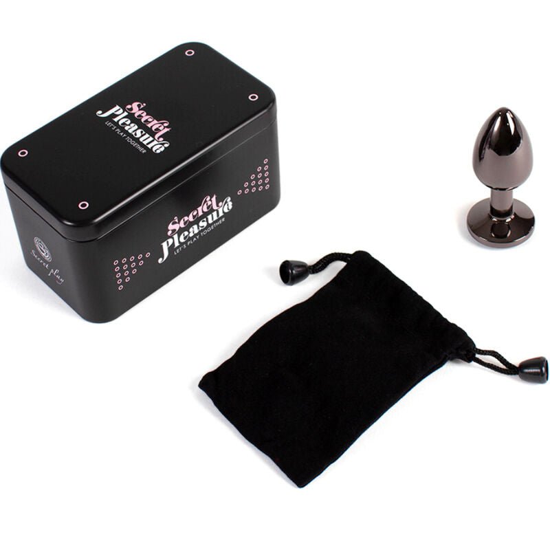 SECRETPLAY - GUNMETAL BUTT PLUG SMALL SIZE 7 CM - Kink&Play