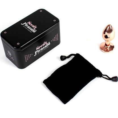 SECRETPLAY - METAL BUTT PLUG ROSE GOLD SMALL SIZE 7 CM - Kink&Play