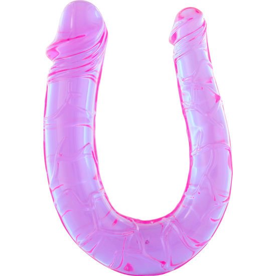 SEVEN CREATIONS - PENIS WITH TWO FLEXIBLE JELLY HEADS - Kink&Play