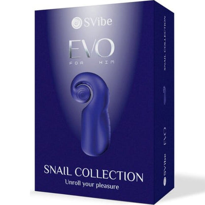 SNAIL VIBE - EVO FOR HIM MALE MASTURBATOR SLIDE NROLL DARK BLUE - Kink&Play