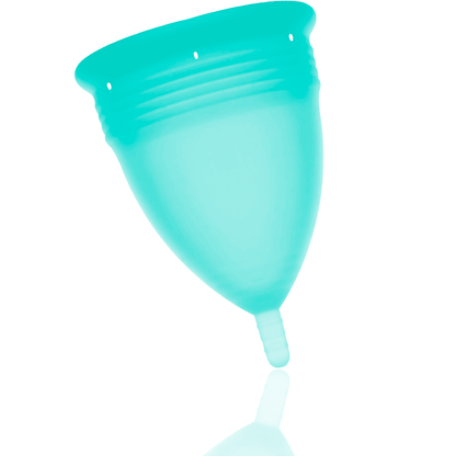 STERCUP - FDA SILICONE MENSTRUAL CUP AQUAMARINE - SIZE L - Kink&Play
