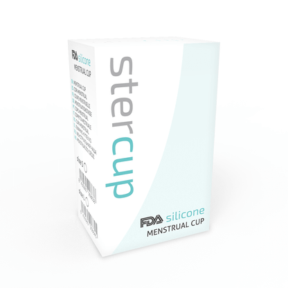 STERCUP - FDA SILICONE MENSTRUAL CUP AQUAMARINE - SIZE L - Kink&Play