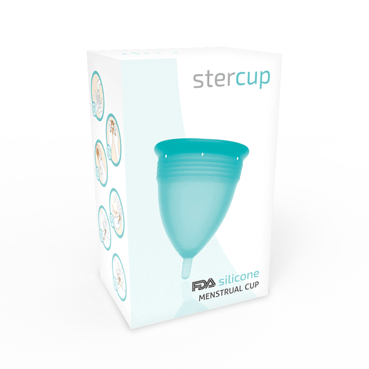 STERCUP - FDA SILICONE MENSTRUAL CUP AQUAMARINE - SIZE S - Kink&Play