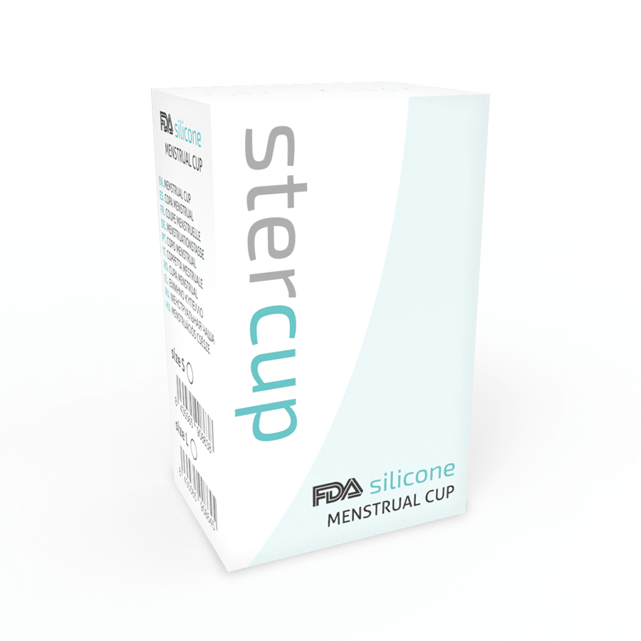 STERCUP - FDA SILICONE MENSTRUAL CUP AQUAMARINE - SIZE S - Kink&Play