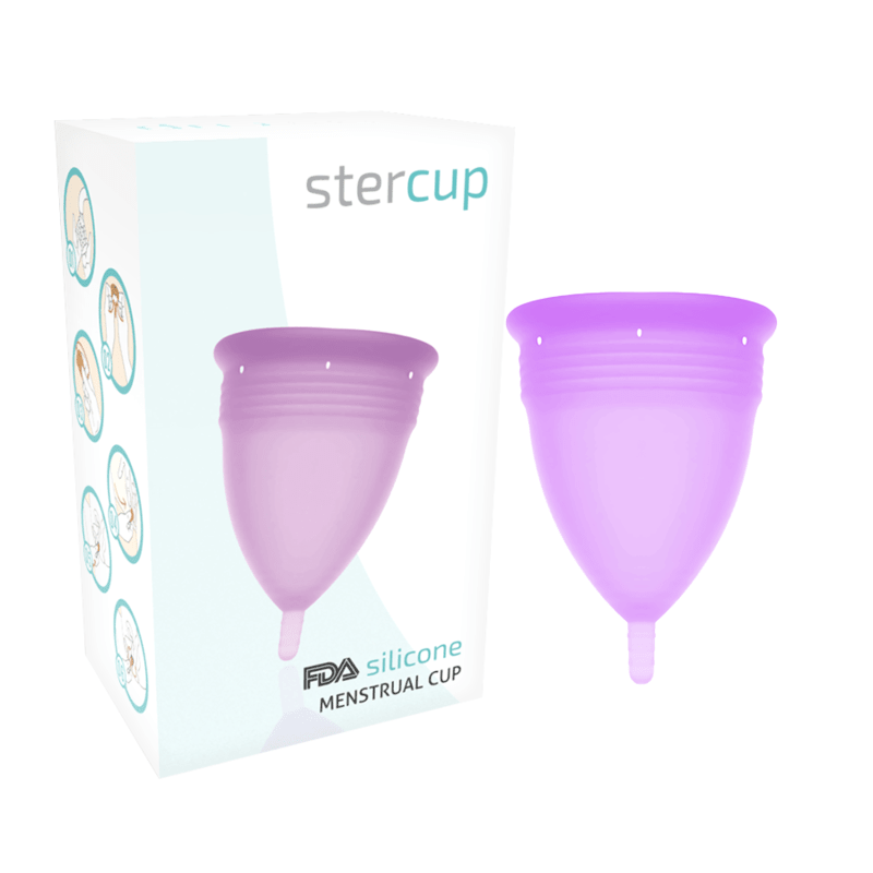 STERCUP - FDA SILICONE MENSTRUAL CUP VIOLET - SIZE S - Kink&Play