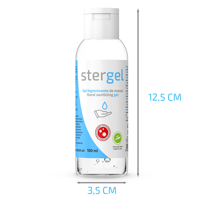 STERGEL - HYDROALCOHOLIC HAND SANITIZING GEL ALOE VERA 100ML - Kink&Play