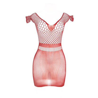 SUBBLIME - 951924 SHORT RED CROCHET GRILL DRESS ONE SIZE - Kink&Play