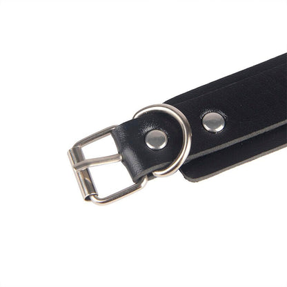 SUBBLIME - 953690 HANDCUFFS WITH BONDAGE BELT BLACK ONE SIZE - Kink&Play