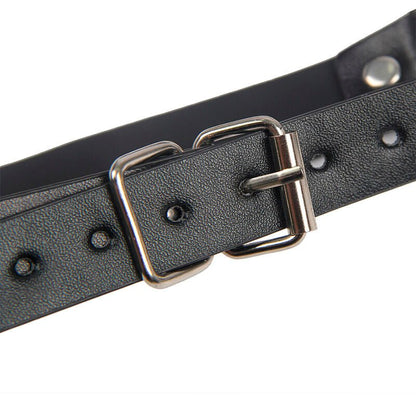 SUBBLIME - 953720 BONDAGE LEATHER STRAP BREAST CLAMPS BLACK ONE SIZE - Kink&Play