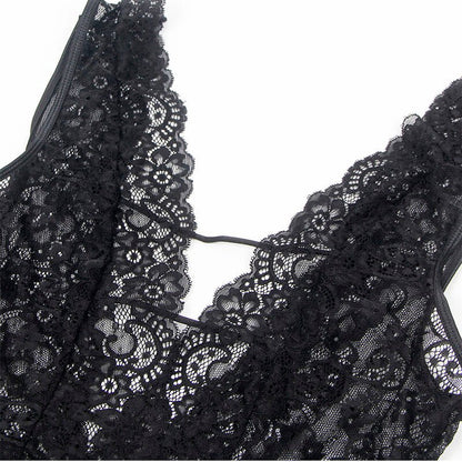 SUBBLIME - 954390 SEXY BODY WITH GARTER BELT BLACK L/XL - Kink&Play