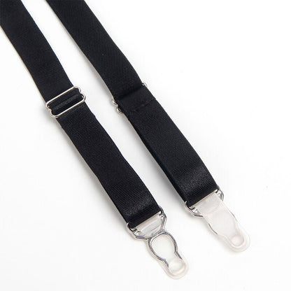 SUBBLIME - 955243 BLACK BONDAGE BRA WITH GARTER SET L/XL - Kink&Play