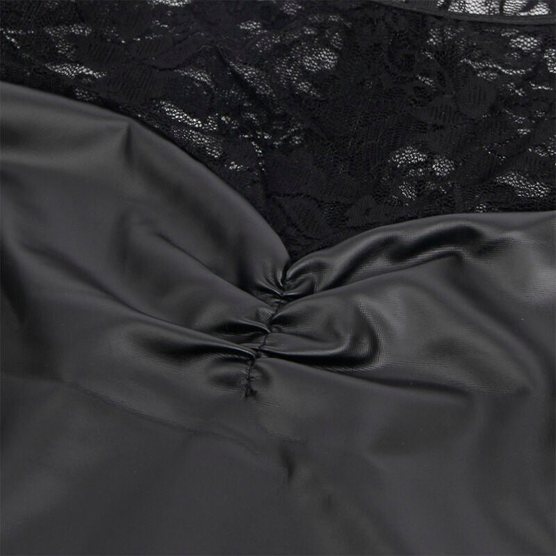 SUBBLIME - 955595 LONG SLEEVE DRESS WITH BLACK LACE S/M - Kink&Play