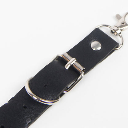 SUBBLIME - BELT AND GARTER HARNESS WITH RINGS AND CHAINDETAIL ONE SIZE - Kink&Play