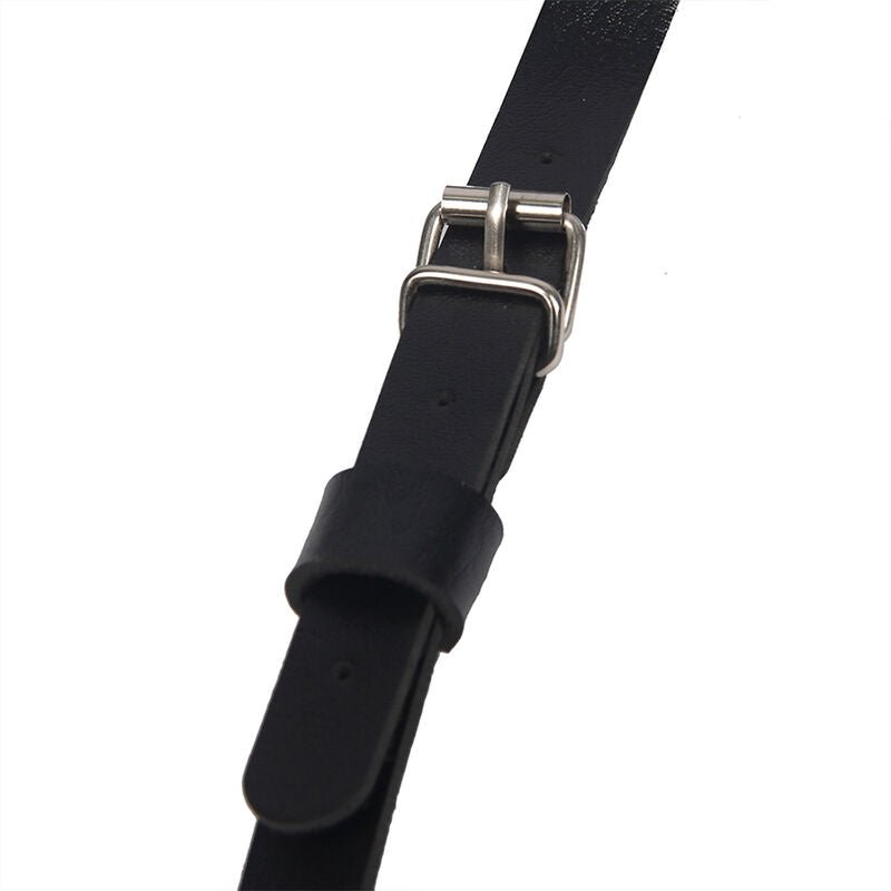 SUBBLIME - BODY HARNESS ADJUSTABLE STRAPS LEATHER BLACK ONE SIZE - Kink&Play