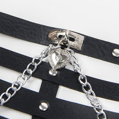 SUBBLIME - CORSET HARNESS WITH CHAINDETAIL ONE SIZE - Kink&Play
