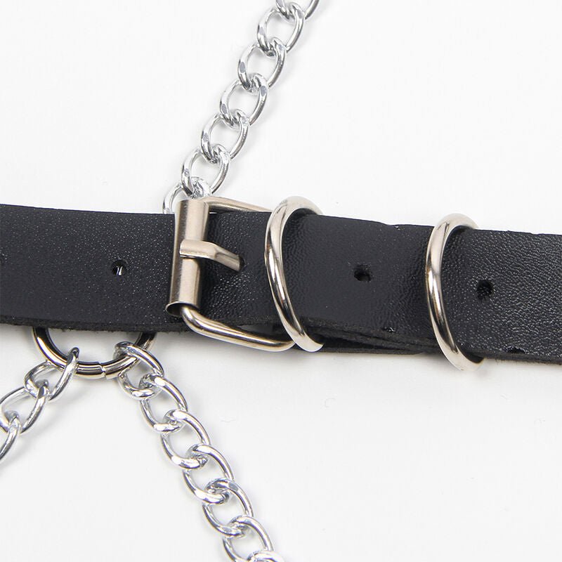 SUBBLIME - FULL BODY HARNESS WITH STAR CHAINDETAIL ONE SIZE - Kink&Play
