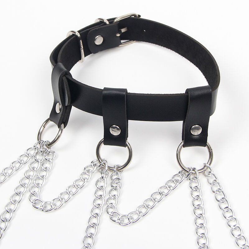 SUBBLIME - FULL BODY HARNESS WITH STAR CHAINDETAIL ONE SIZE - Kink&Play