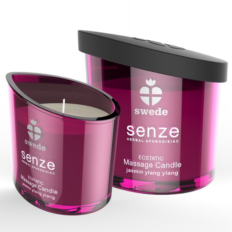 SWEDE - SENZE ECSTATIC MASSAGE CANDLE - JASMINE, YLANG YLANG - Kink&Play