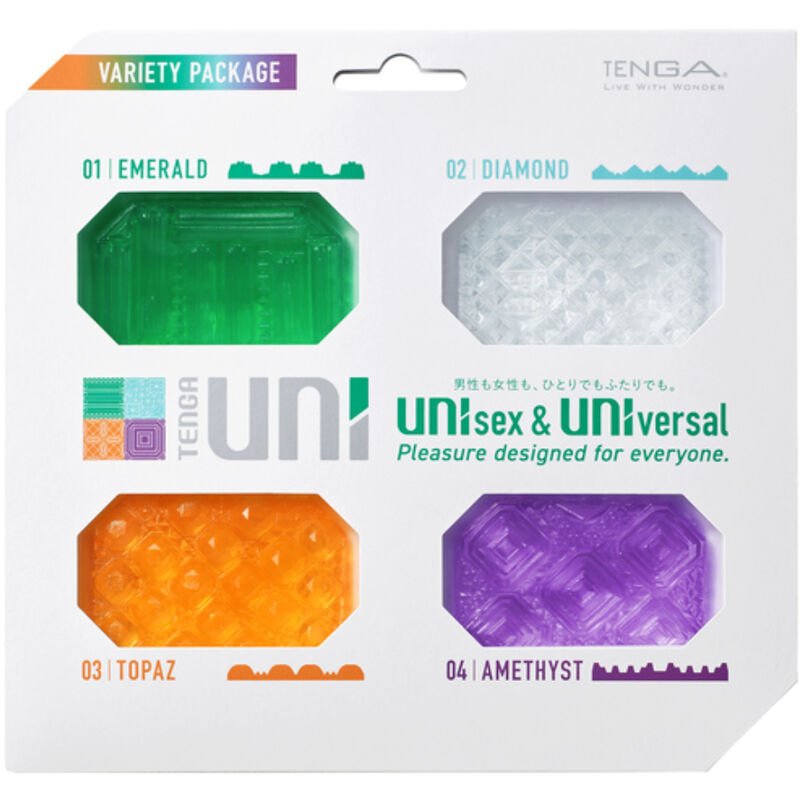 TENGA - UNI VARIETY MASTURBATOR THIMBLE PACK 4 UNITS - Kink&Play