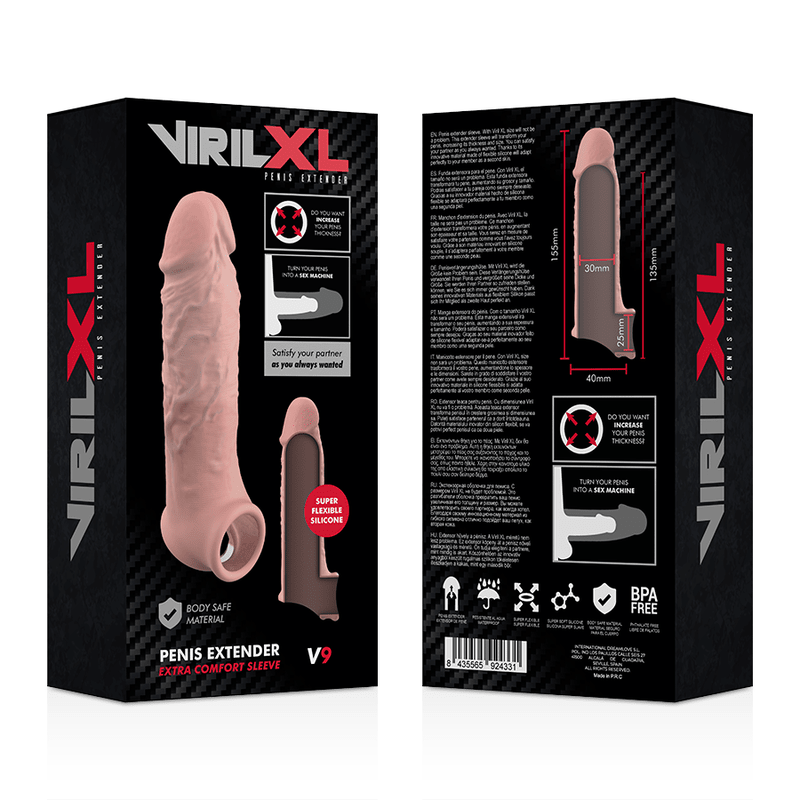 VIRILXL - LIQUID SILICONE V9 NATURAL PENIS EXTENSION - Kink&Play