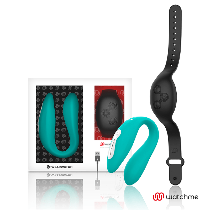 WEARWATCH - DUAL TECHNOLOGY VIBRATOR WATCHME AQUAMARINE / JET - Kink&Play