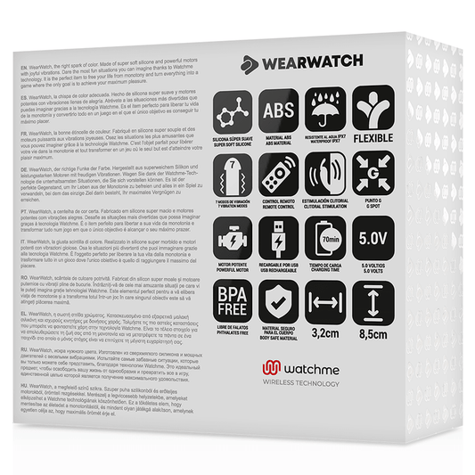 WEARWATCH - DUAL TECHNOLOGY VIBRATOR WATCHME AQUAMARINE / JET - Kink&Play