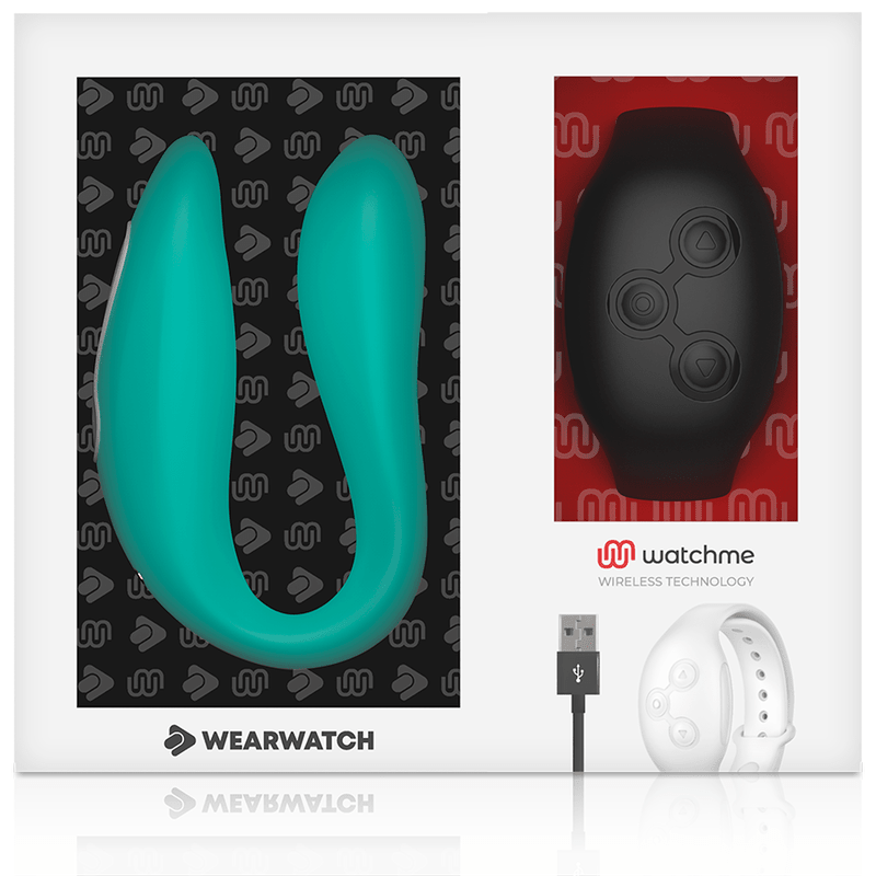 WEARWATCH - DUAL TECHNOLOGY VIBRATOR WATCHME AQUAMARINE / JET - Kink&Play