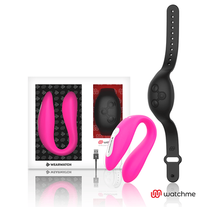 WEARWATCH - WATCHME DUAL TECHNOLOGY VIBRATOR FUCHSIA/AZABACHE - Kink&Play