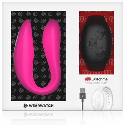 WEARWATCH - WATCHME DUAL TECHNOLOGY VIBRATOR FUCHSIA/AZABACHE - Kink&Play
