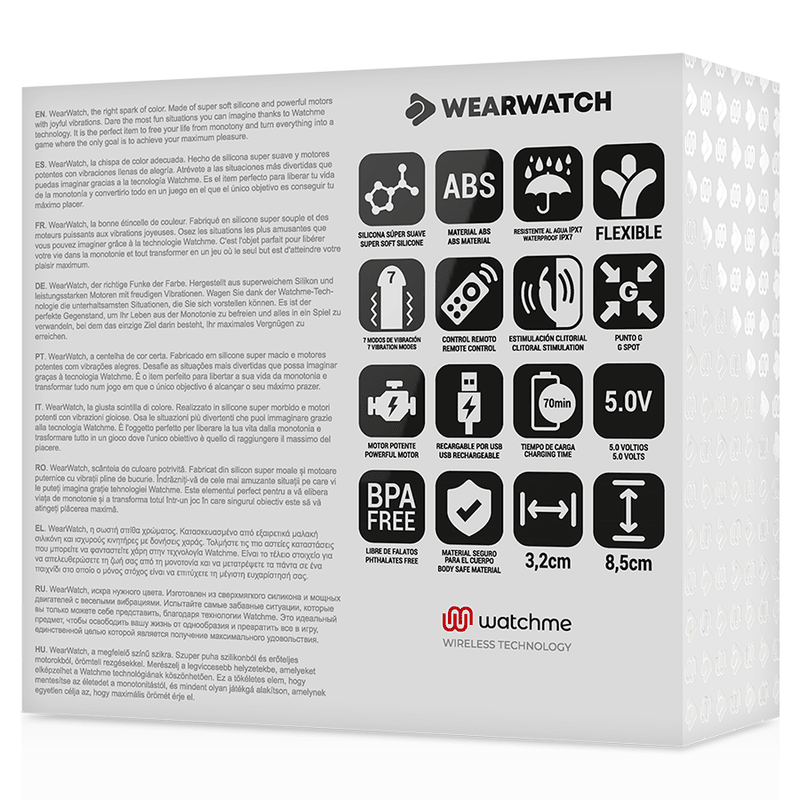 WEARWATCH - WATCHME DUAL TECHNOLOGY VIBRATOR INDIGO / JET - Kink&Play
