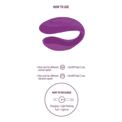 XOCOON - BOUND LOVE COUPLES VIBRATOR PURPLE - Kink&Play