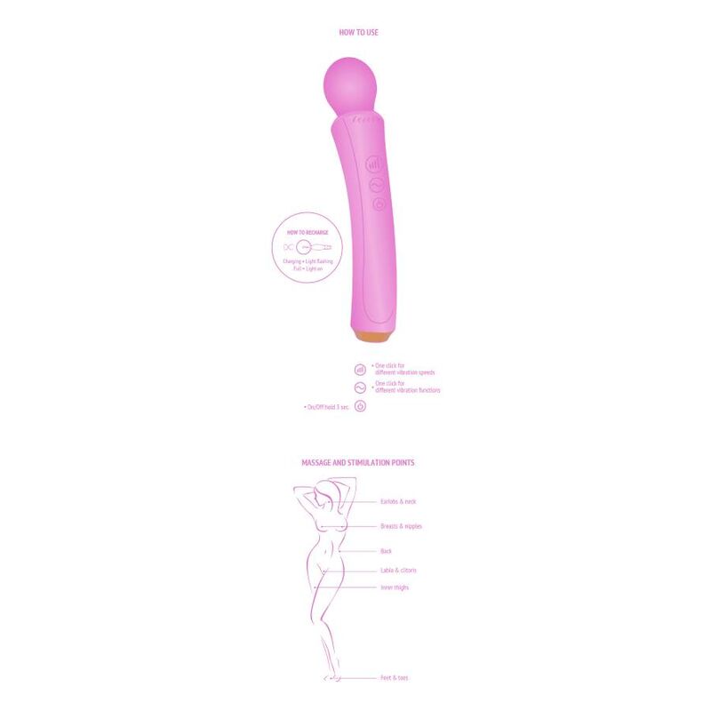 XOCOON - THE CURVED WAND FUCHSIA - Kink&Play