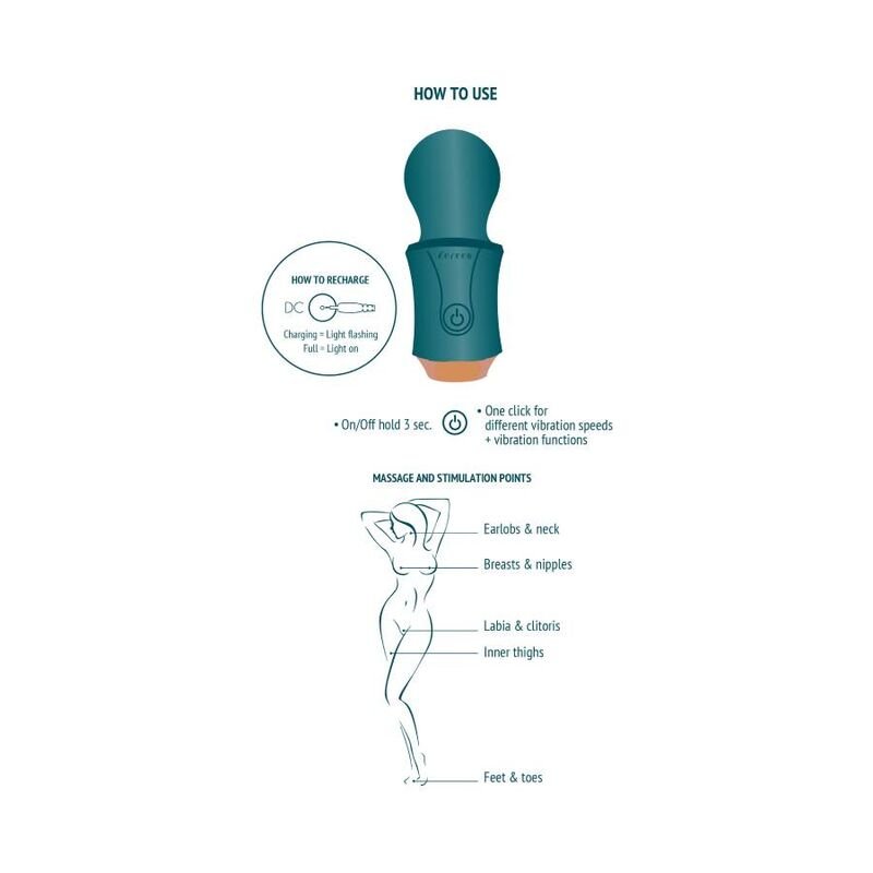 XOCOON - THE TRAVELLER WAND GREEN - Kink&Play
