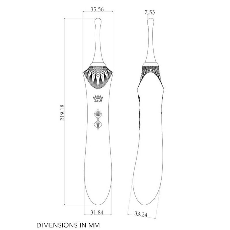 ZALO - BESS 2 CLITORAL MASSAGER BLACK - Kink&Play